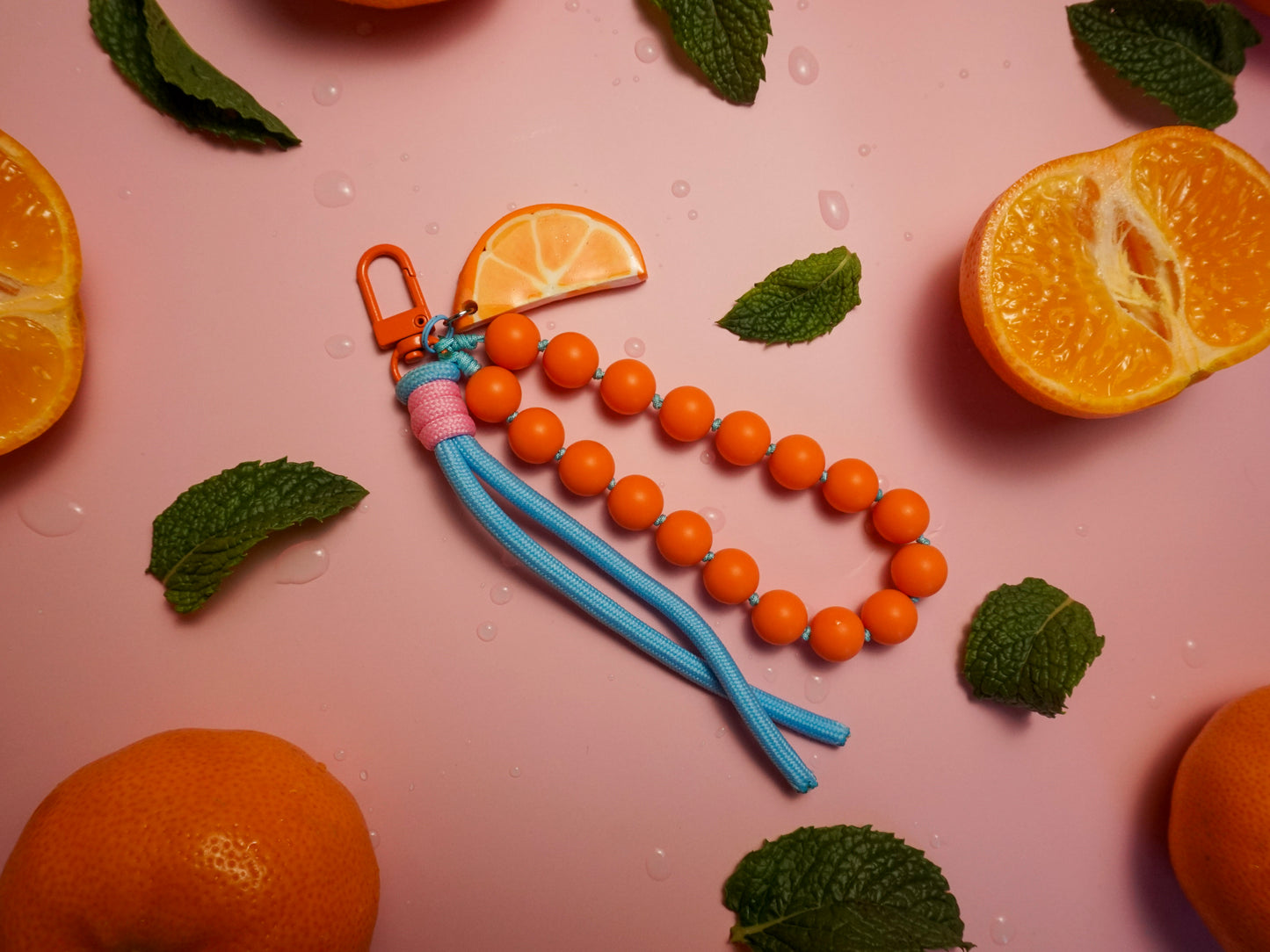 Porte-clés orange