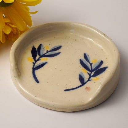 Repose-cuillère en céramique | Olivier