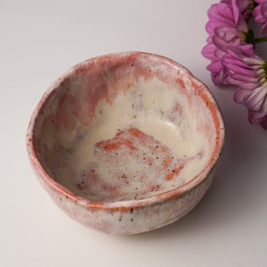 Bol en céramique rose fait main Grenadine, Québec